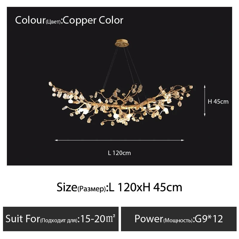 Lustre Oporia — Cristal LED — vue 8