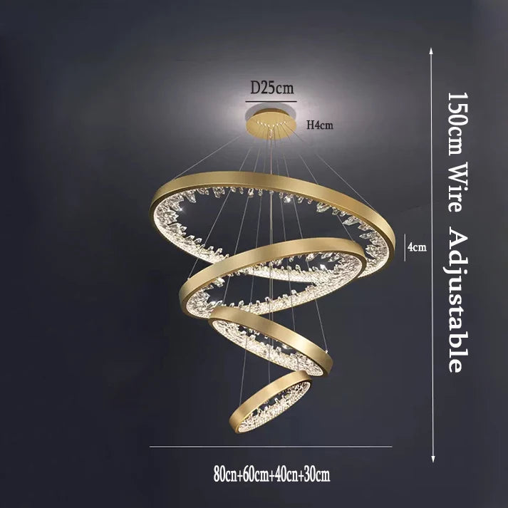 Lustre Noéloria — Cristal LED pour Escalier — vue 14