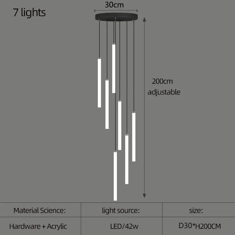 Lustre Nélana — LED pour Escalier — vue 12