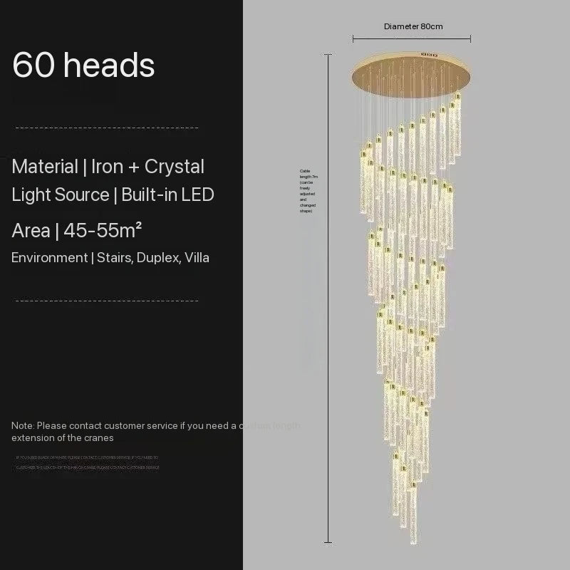 Lustre Valana — Cristal pour Escalier — vue 5