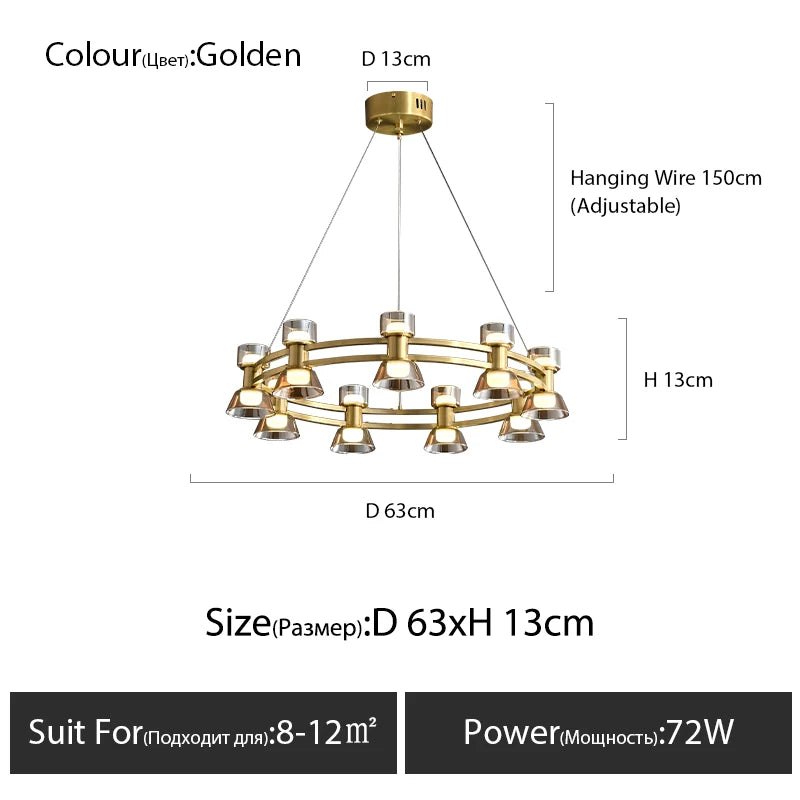 Suspension Cyana — Cuivre pour Chambre — vue 9