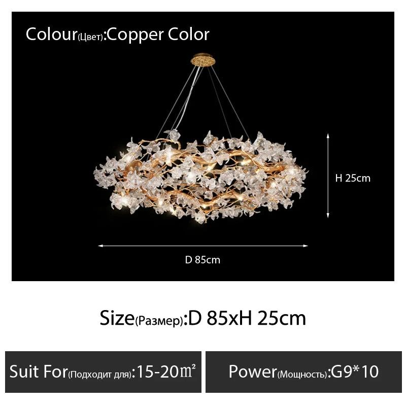 Lustre Oporia — Cristal LED — vue 9