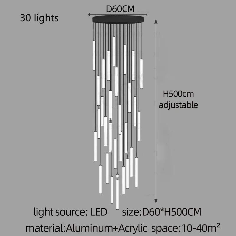 Lustre Orana — LED pour Escalier — vue 9