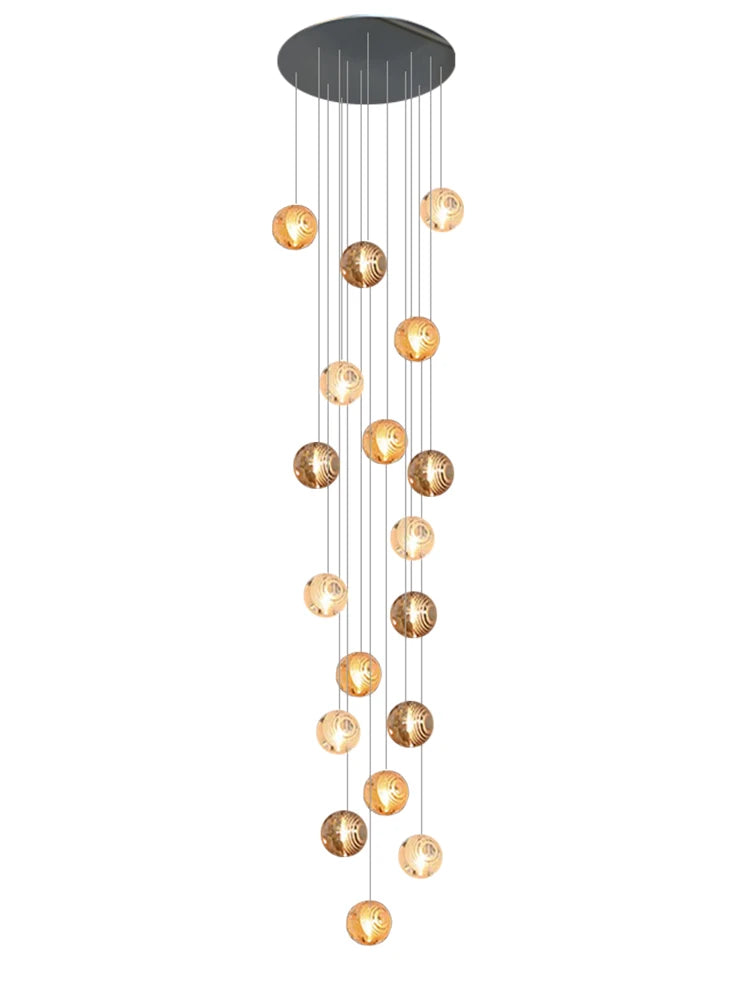 Lustre Adéloria — Cristal LED pour Escalier — vue 6