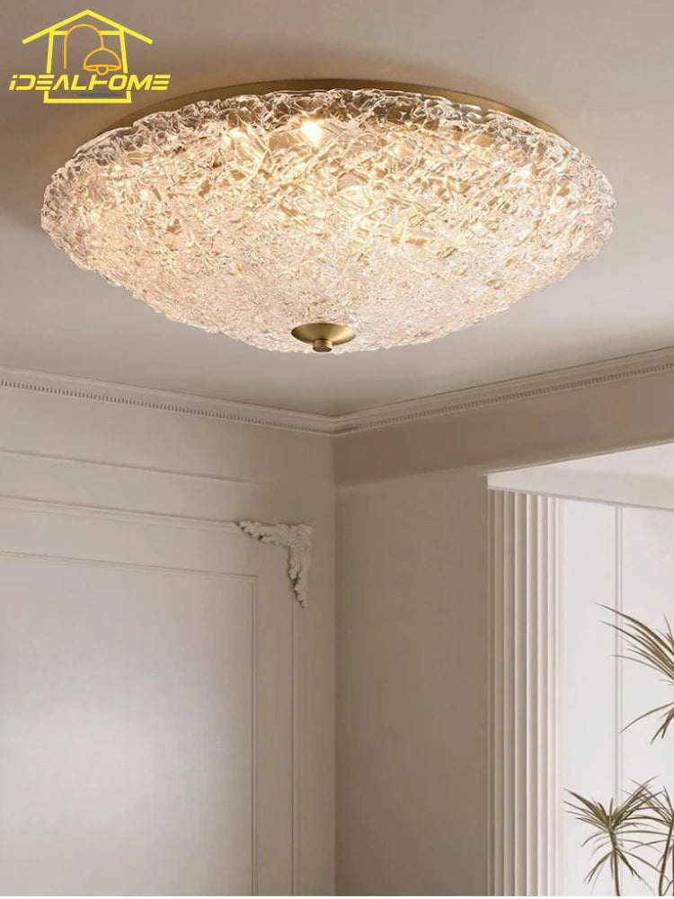 Plafonnier Eléane Velours — Verre LED