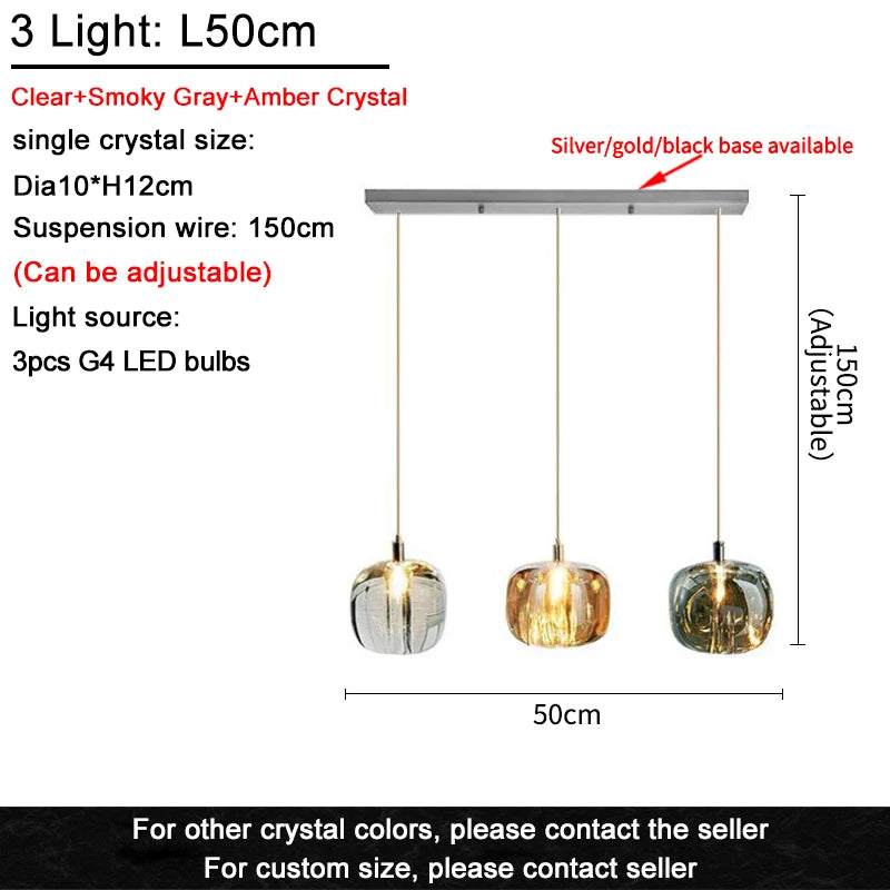 Lustre Cassdore — Cristal LED pour Salle à Manger — vue 16