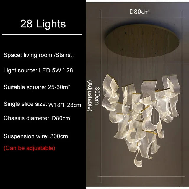 Lustre Séldore — LED pour Escalier — vue 9