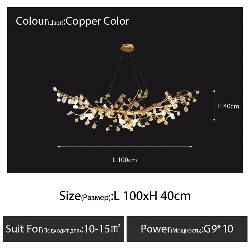 Lustre Oporia — Cristal LED — vue 14