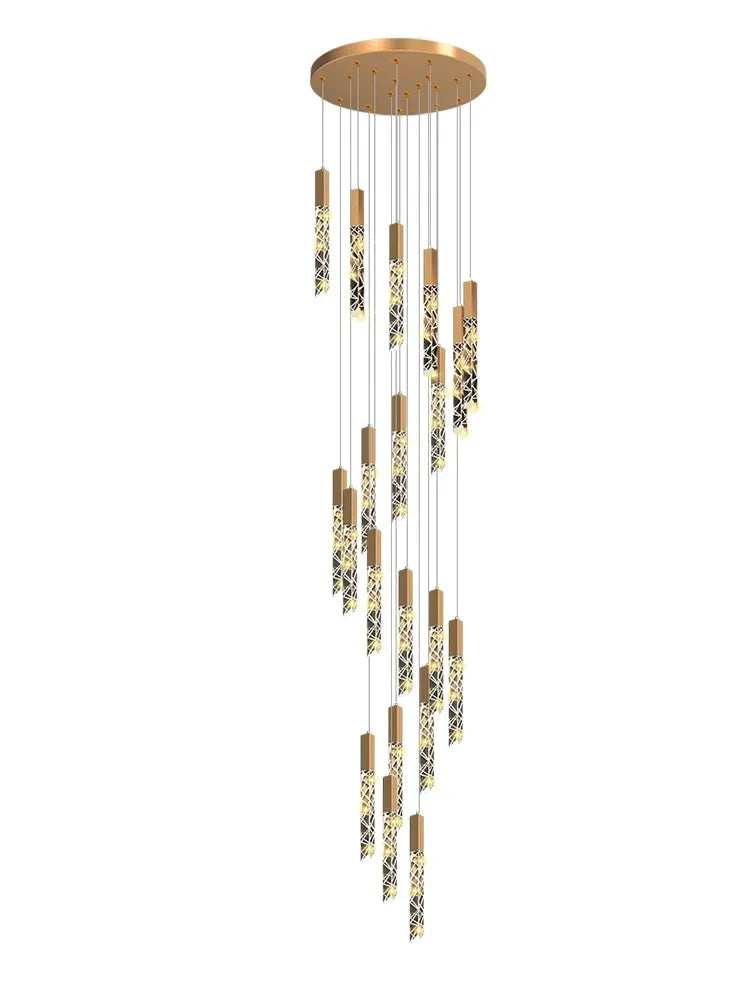 Lustre Aurdore — Cristal LED pour Escalier — vue 6