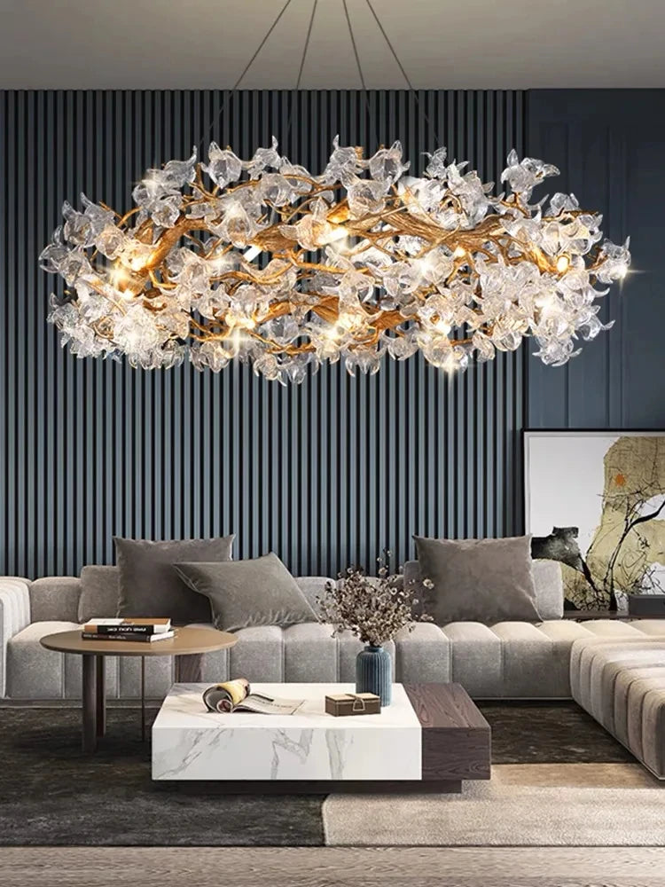 Lustre Oporia — Cristal LED — vue 3