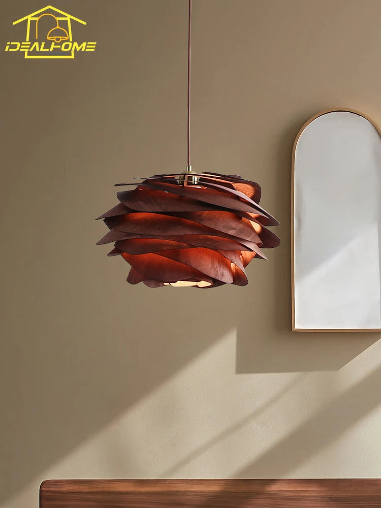 Suspension Oriane Horizon — Bois LED
