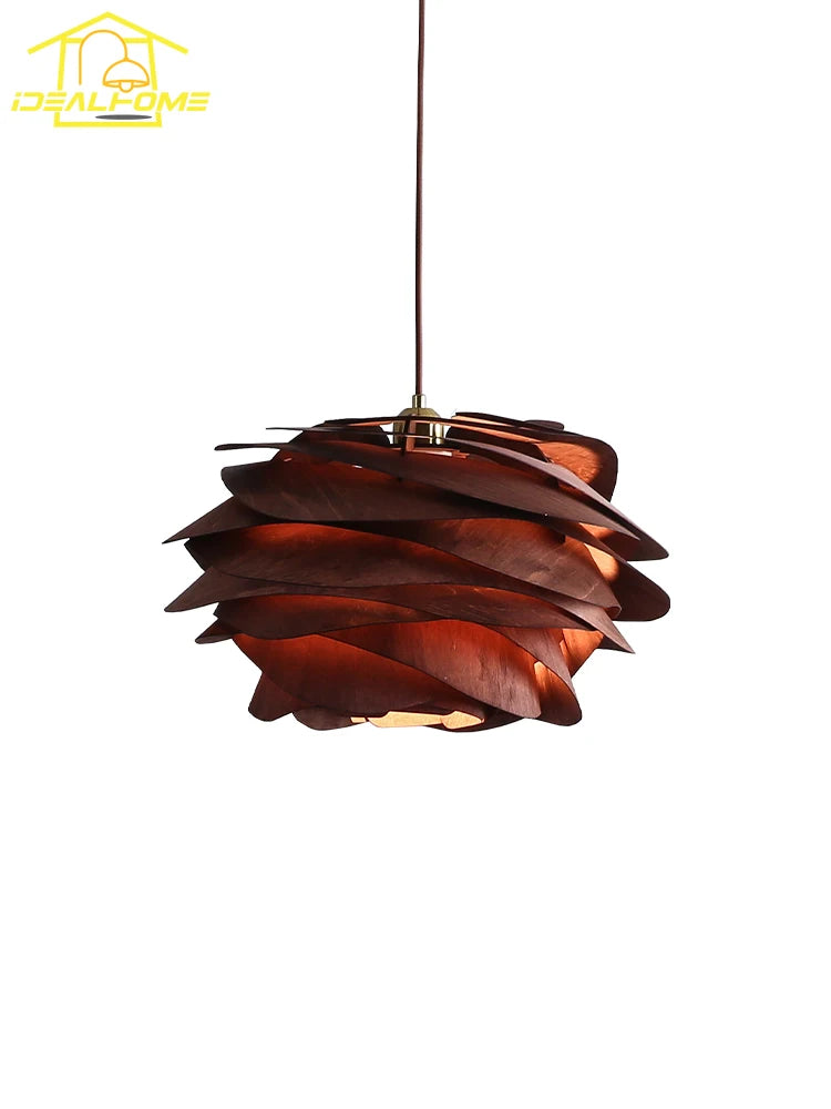Suspension Oriane Horizon — Bois LED