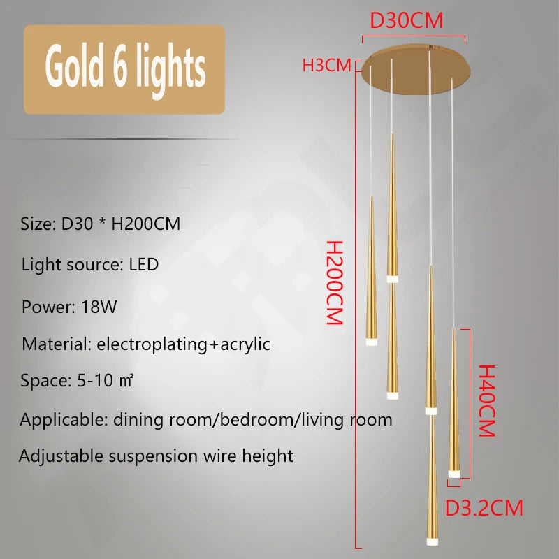 Suspension Elydore — LED pour Escalier — vue 11