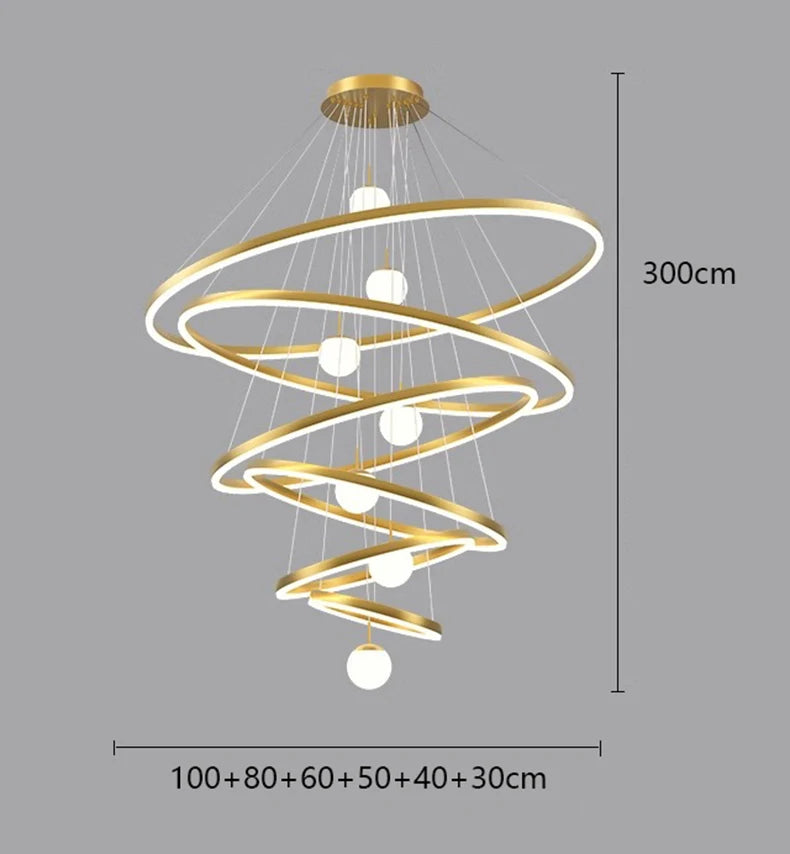Lustre Néloria — LED pour Escalier — vue 16