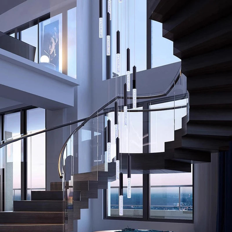 Lustre Élana — Cristal LED pour Escalier — vue 3