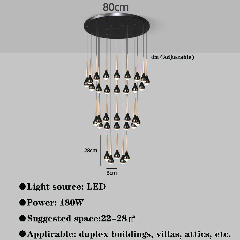 Lustre Caldore — pour Escalier — vue 10