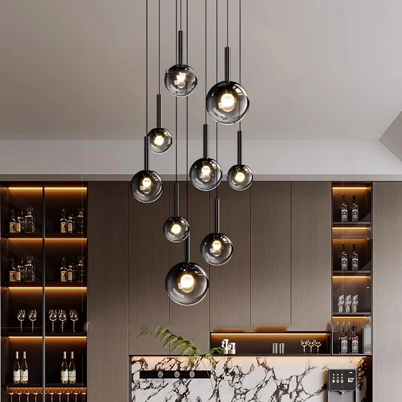 Suspension Soldore — Verre LED pour Escalier — vue 4