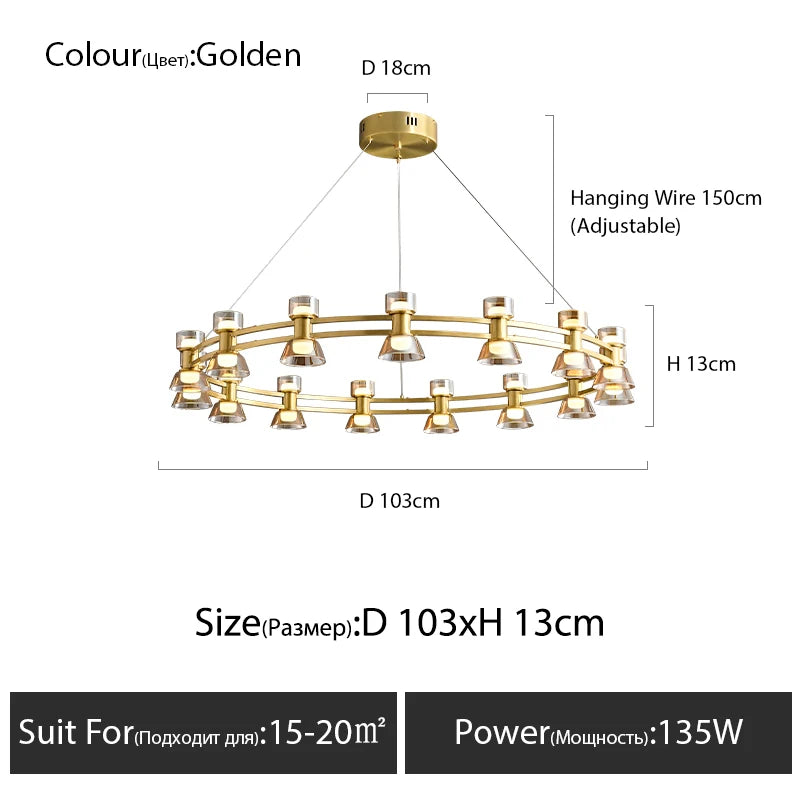 Suspension Cyana — Cuivre pour Chambre — vue 8