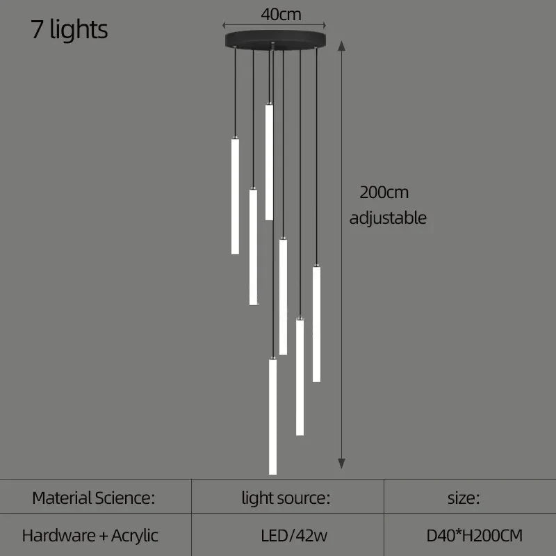 Lustre Orana — LED pour Escalier — vue 4