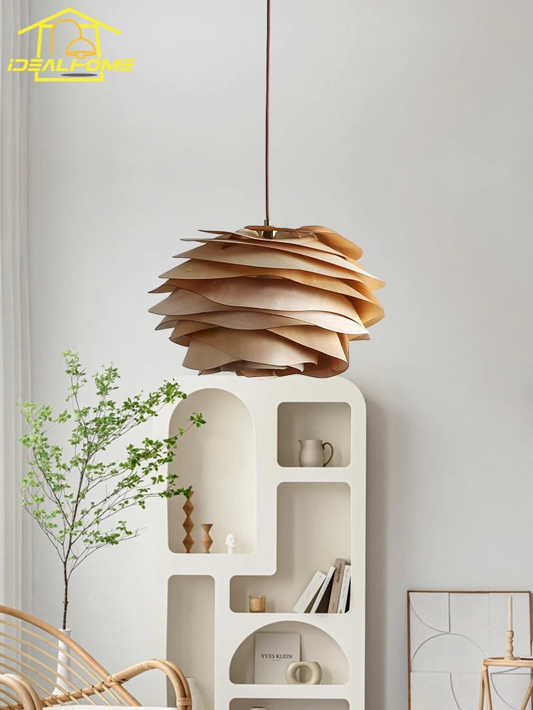 Suspension Oriane Horizon — Bois LED