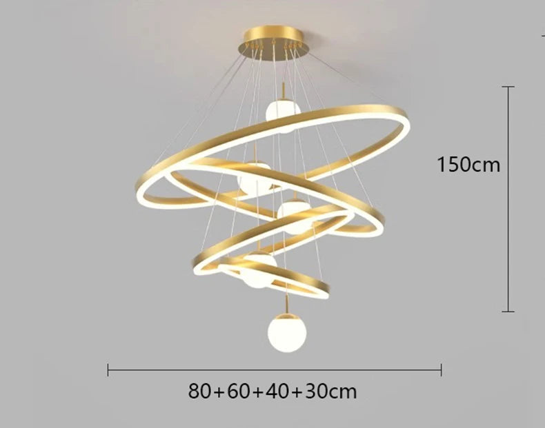 Lustre Néloria — LED pour Escalier — vue 5