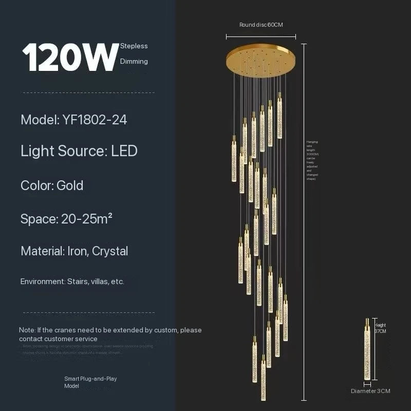 Lustre Valana — Cristal pour Escalier — vue 16