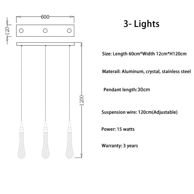 Lustre Vérdore — Cristal LED pour Escalier — vue 16