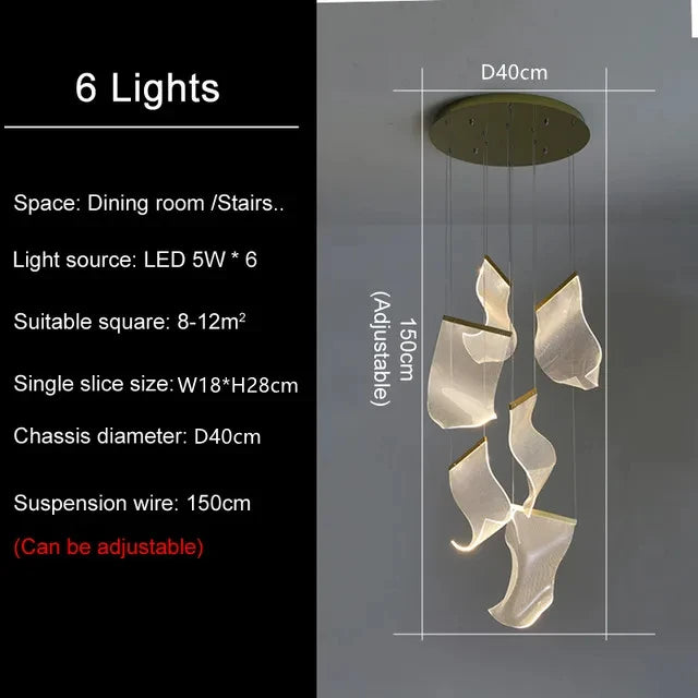 Lustre Séldore — LED pour Escalier — vue 13