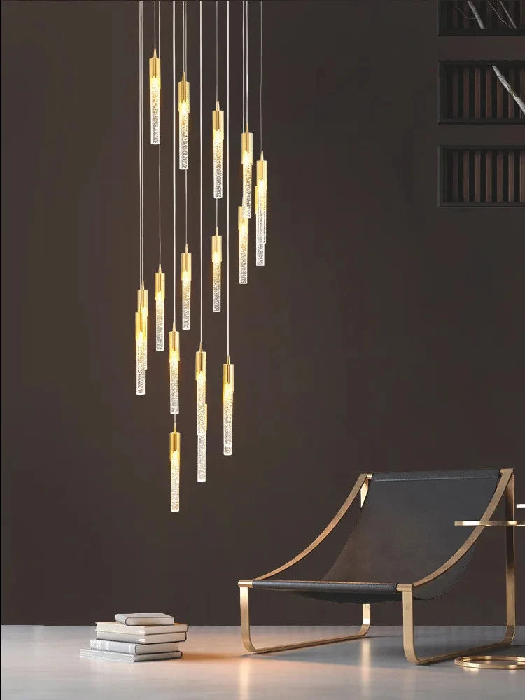 Lustre Elvoria — Cristal LED pour Escalier — vue 3