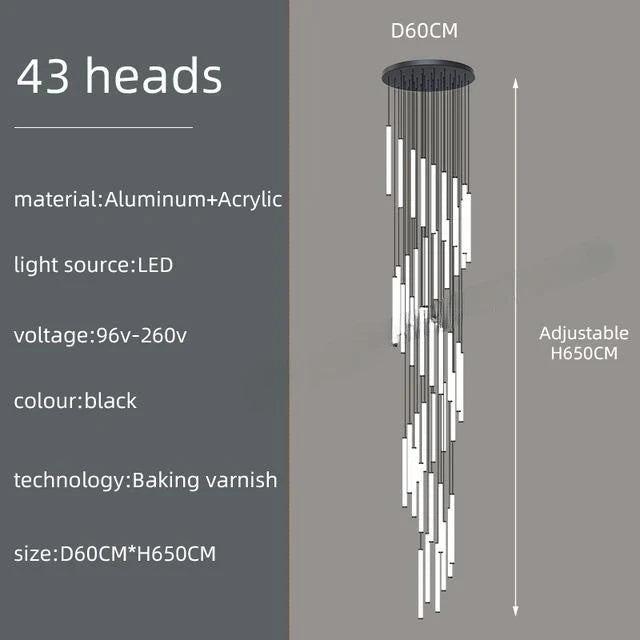Lustre Caloria — LED pour Escalier — vue 14