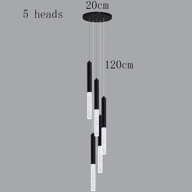 Lustre Élana — Cristal LED pour Escalier — vue 16