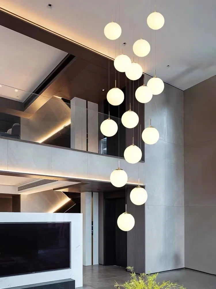 Lustre Adéldore — Verre LED pour Escalier — vue 6