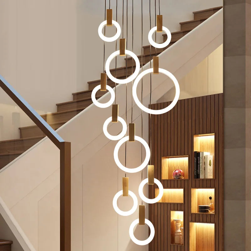 Lustre Lundore — Bois pour Escalier — vue 5