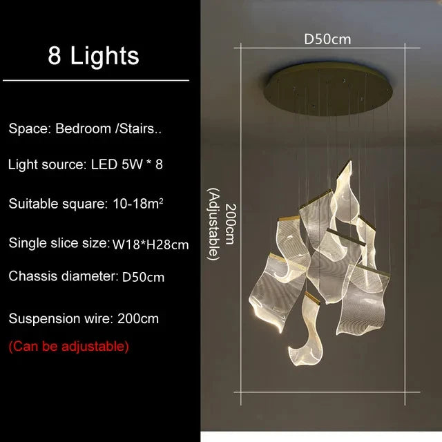 Lustre Séldore — LED pour Escalier — vue 8