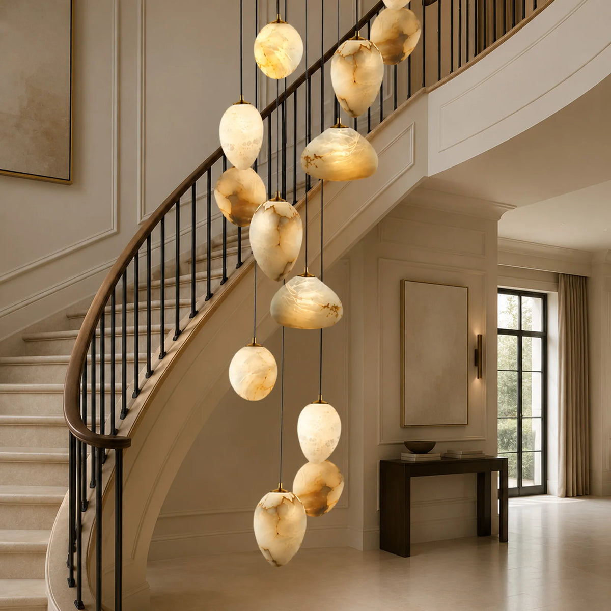 Lustre Lysana — Marbre LED pour Salon