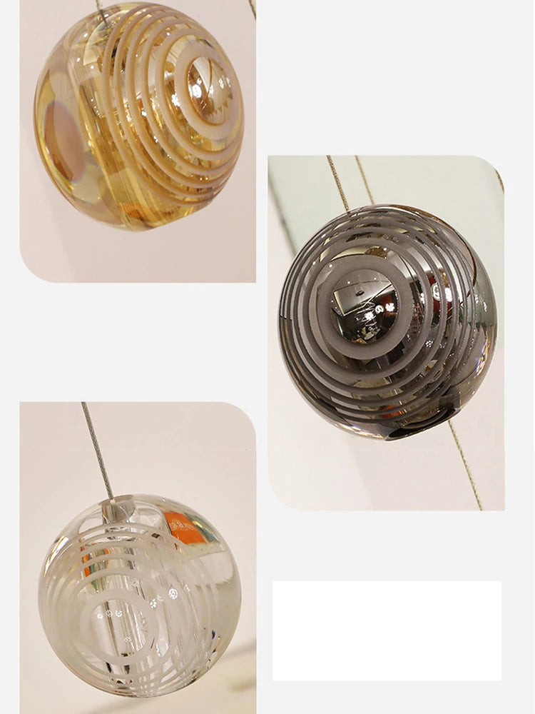 Lustre Adéloria — Cristal LED pour Escalier — vue 5