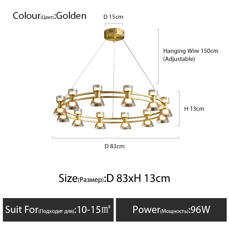 Suspension Cyana — Cuivre pour Chambre — vue 10