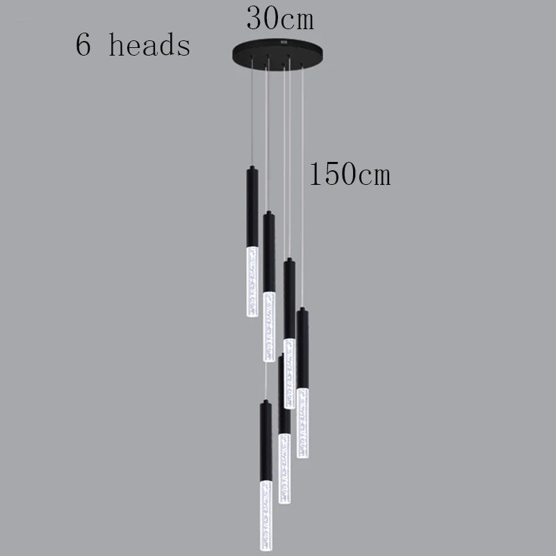 Lustre Élana — Cristal LED pour Escalier — vue 14