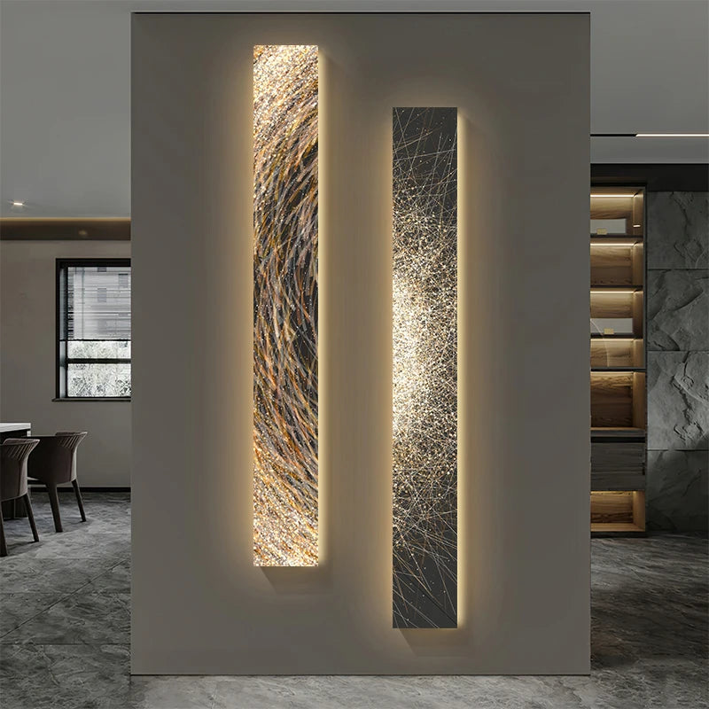 Applique murale LED barre art peinture pour salon – vue 2