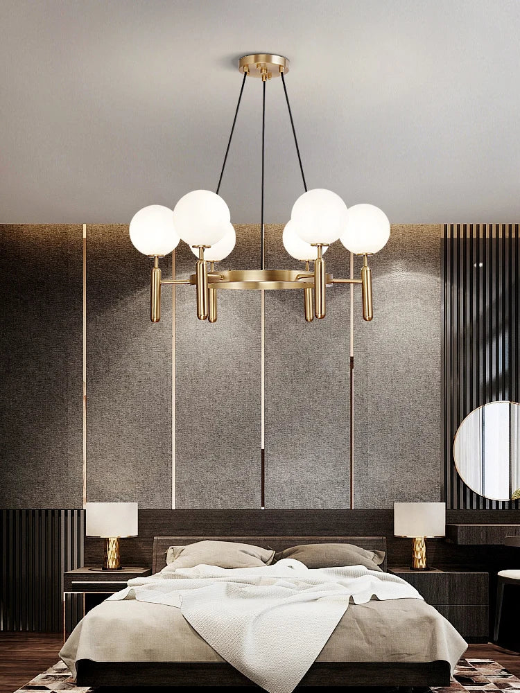 Lustre plafonnier LED design pour salon et chambre – vue 2