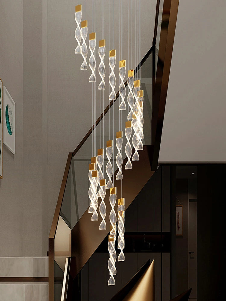 Lustre Astdore — Cristal LED pour Escalier — vue 3