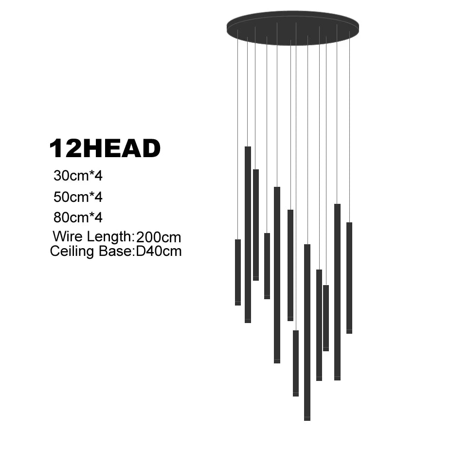 Lustre Néldore — LED pour Escalier — vue 12