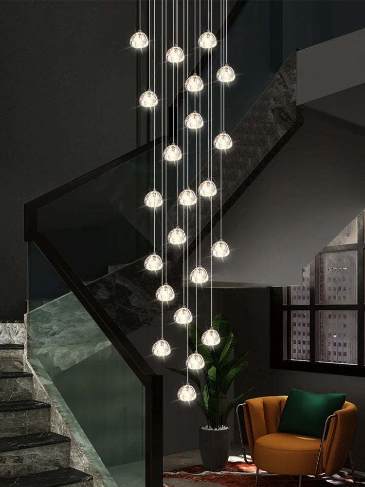 Lustre Théldore — Cristal LED pour Escalier — vue 4