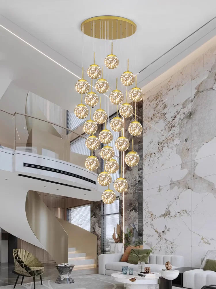Lustre Ayliane — Verre LED pour Escalier — vue 4