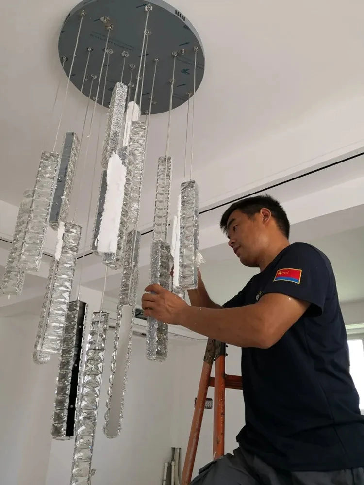 Lustre Lordore — Cristal LED pour Escalier — vue 6