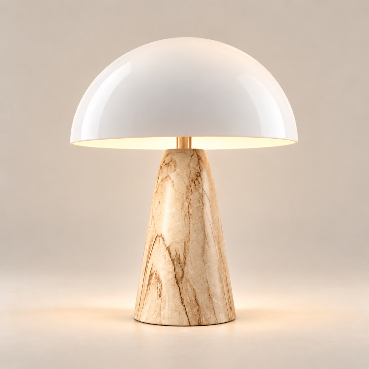 Mushroom shaped table lamp Bedside Lamp Table Lamp For Bedroom Desk Lamp Bedside Night Light with Cylinder Lamp Shade Home Decor Creative Atmosphere Light Decoration