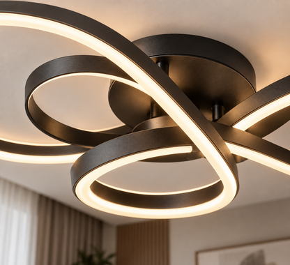 Low Floor Living Room Ceiling Lights Remote Control Modern LED Surface Mounted Light Fixture Dining Room led Ceiling Lamps Dimme