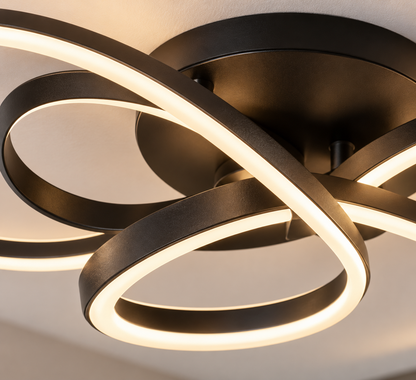 Low Floor Living Room Ceiling Lights Remote Control Modern LED Surface Mounted Light Fixture Dining Room led Ceiling Lamps Dimme