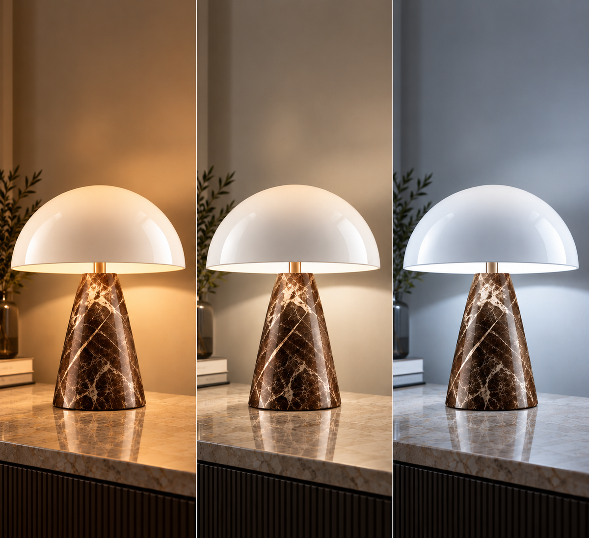 Mushroom shaped table lamp Bedside Lamp Table Lamp For Bedroom Desk Lamp Bedside Night Light with Cylinder Lamp Shade Home Decor Creative Atmosphere Light Decoration