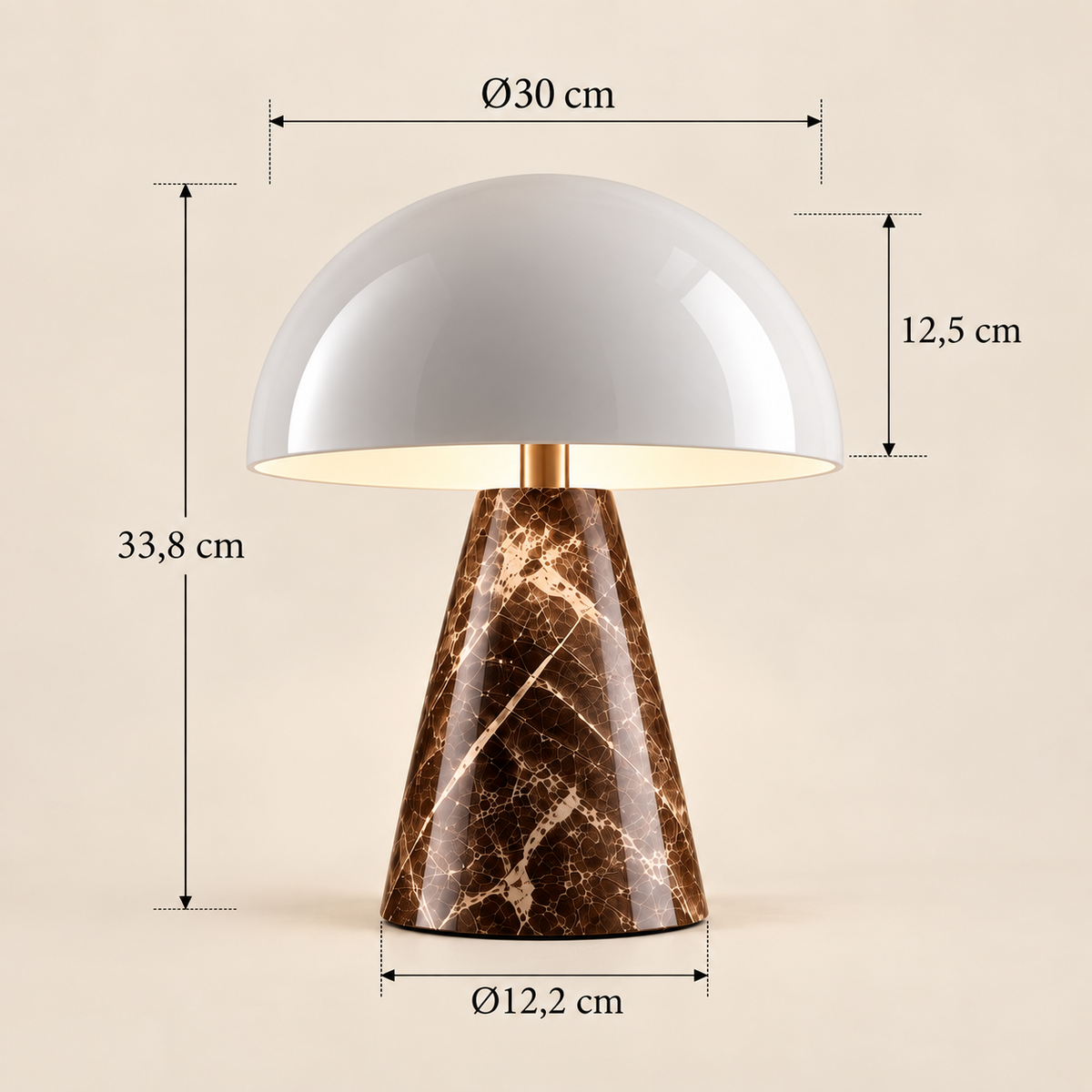 Mushroom shaped table lamp Bedside Lamp Table Lamp For Bedroom Desk Lamp Bedside Night Light with Cylinder Lamp Shade Home Decor Creative Atmosphere Light Decoration
